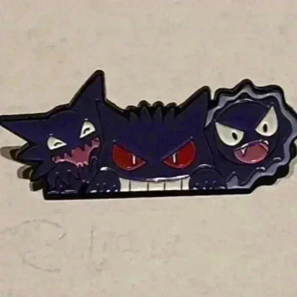 Gastly, Haunter, Gengar Evolution Enamel Pin Collection - Pokémon Fan's … - Picture 5 of 6